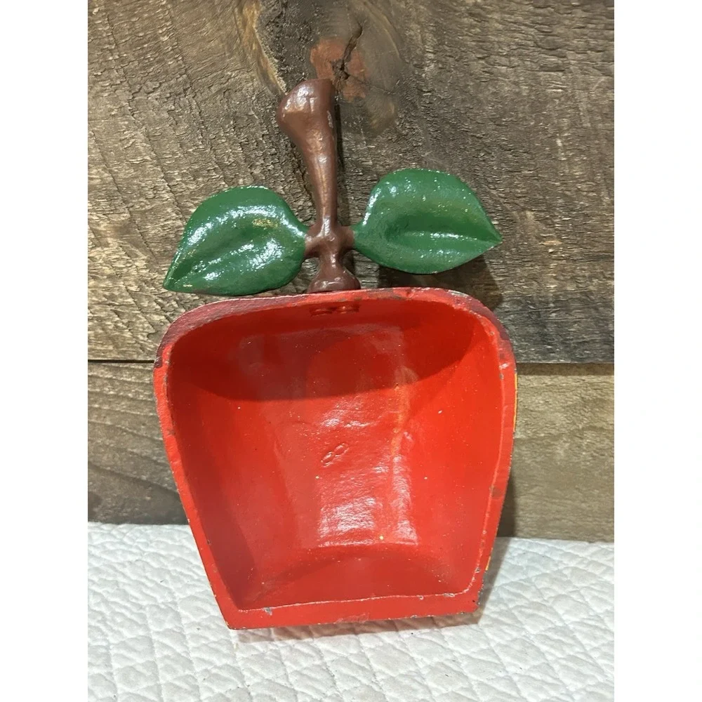 Vintage Cast Iron Apple Door Stop 7